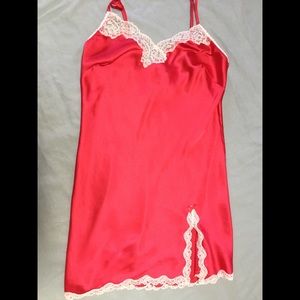 Victoria Secret 💋 Pink / Red  Lace Slip Lingerie